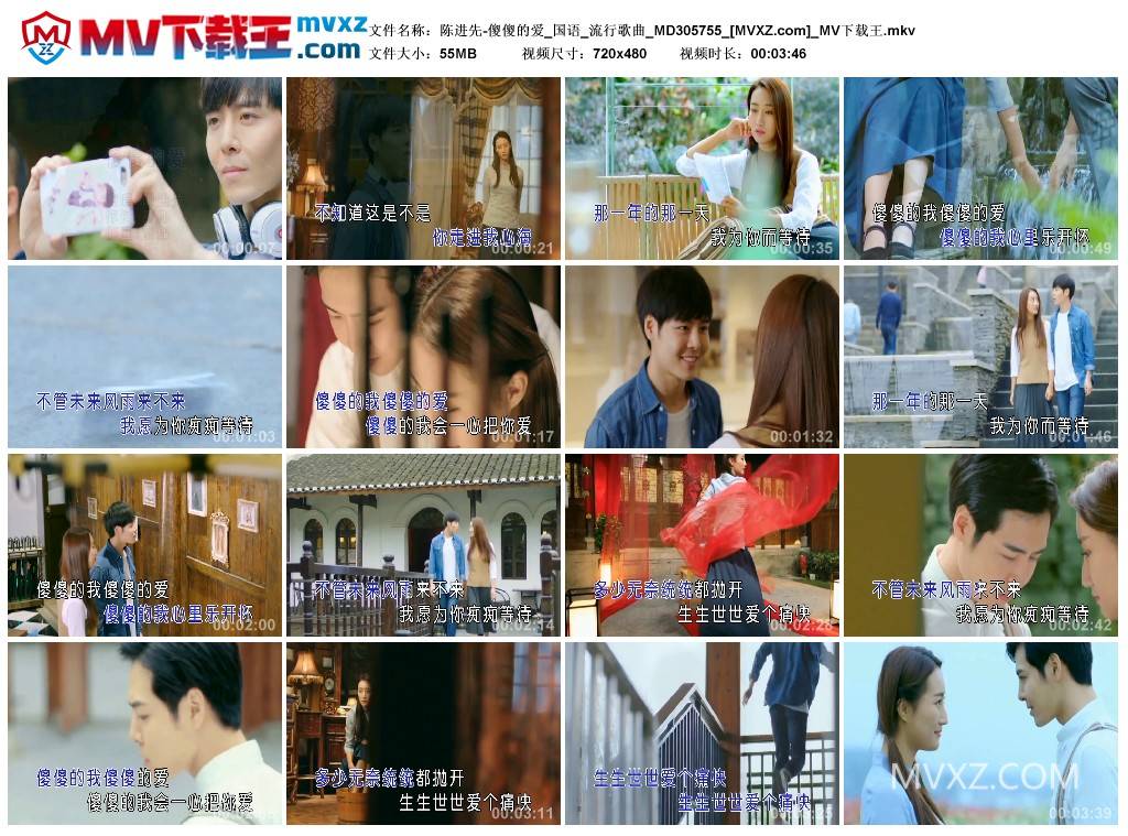 陈进先-傻傻的爱_国语_流行歌曲_MD305755